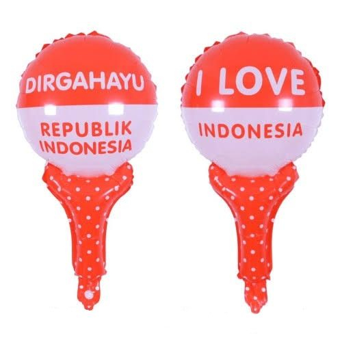 Jual Balon Foil Pentung Merah Putih Kemerdekaan Hut Ri Agustus