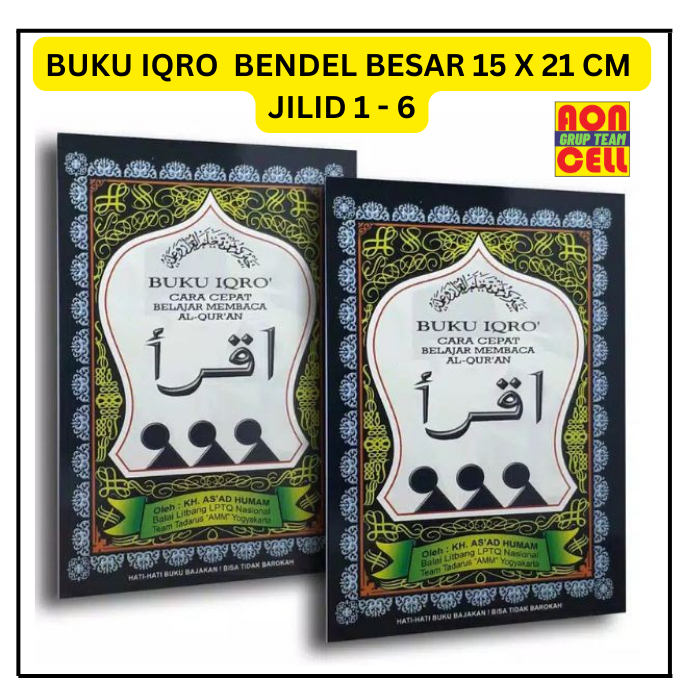 Jual Buku Iqro Bendel Besar Jilid 1 Sampai 6 Ukuran 15 X 21 Shopee