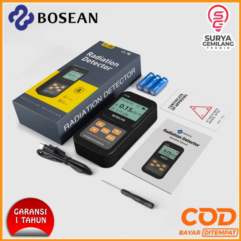 Jual Alat Deteksi Radiasi Nuclear Nuklir Dosimeter Bosean FS600 ...