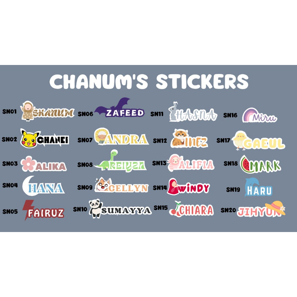 Jual Chanum Stiker Baju | Shopee Indonesia