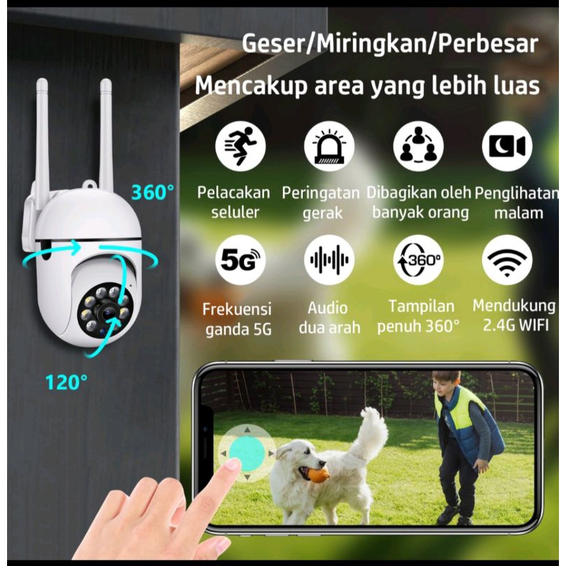 Jual IP CAMERA SPEED DOME MINI V380 8MP 1080P WIRELESS CCTV WIFI ...