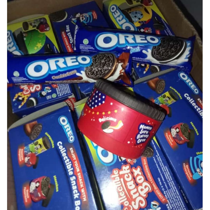 Jual oreo collectible 2 roll oreo free snack box Shopee Indonesia