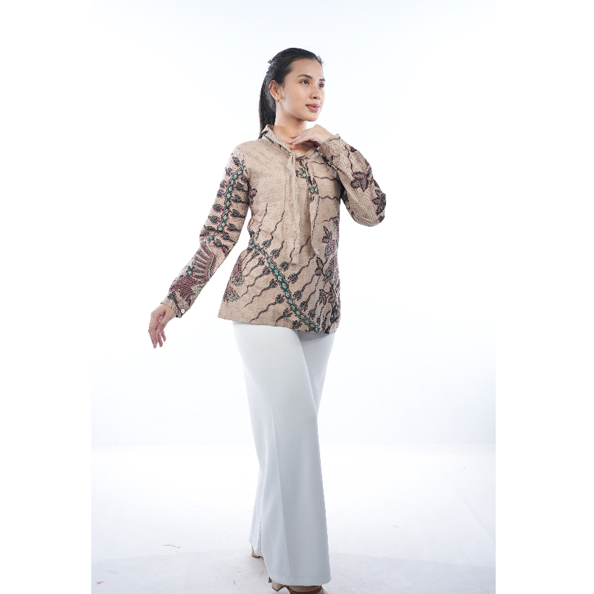 Jual BATIK TRUSMI Atasan Wanita Blouse Batik Wanita Jumbo Motif ...