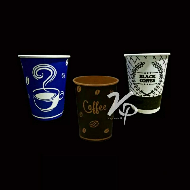 Jual Paper Cup Gelas Kertas Karft Gelas Kopi Teh 8oz 50pcs Shopee Indonesia 1343