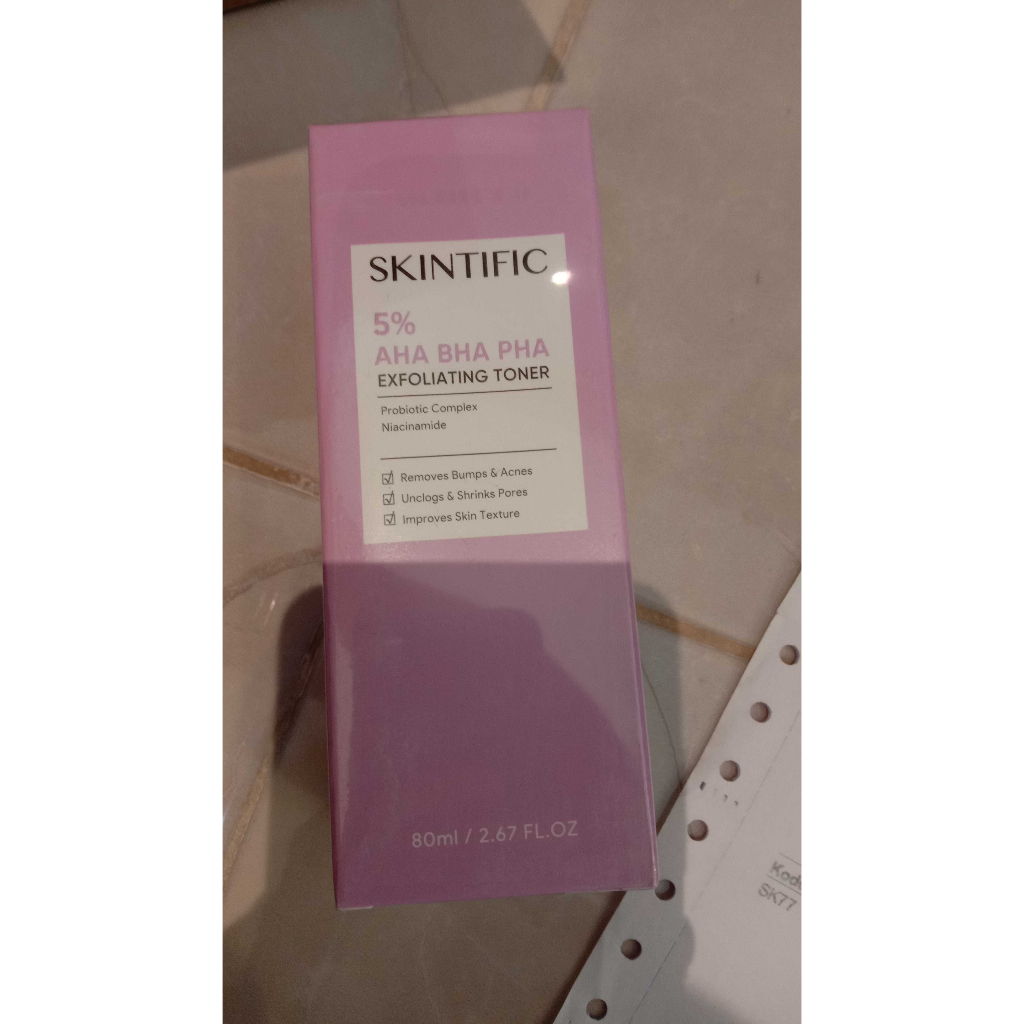 Jual SKINTIFIC 5% AHA BHA PHA Exfoliating Toner 80ml | Shopee Indonesia