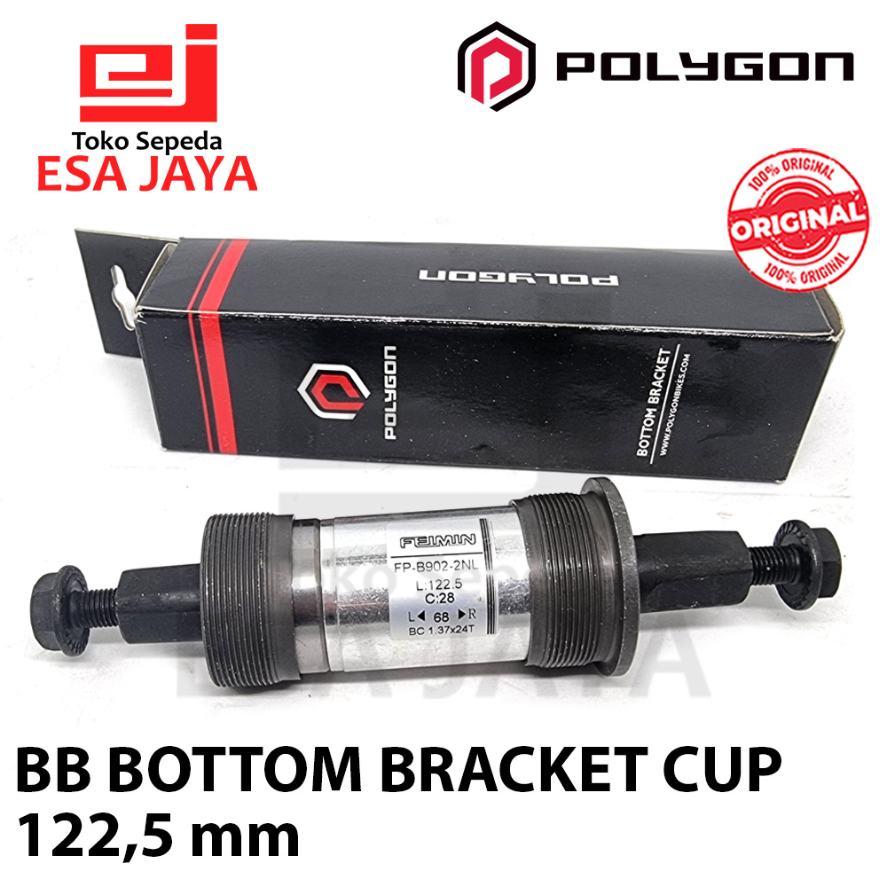 Jual BB Bottom Bracket Kotak Polygon 122 mm Bearing Laker Sepeda ...