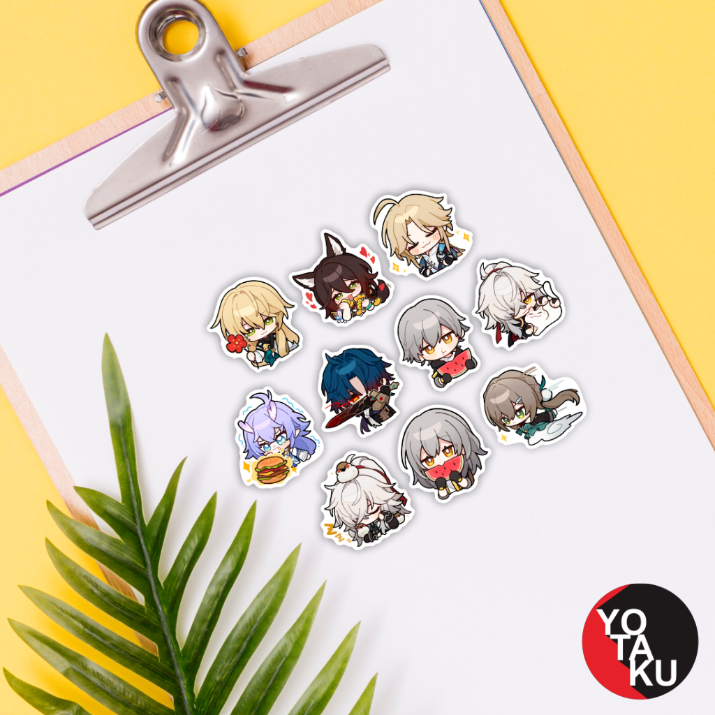 Jual Stiker Sticker Anime Merchandise Anime Honkai Star Rail Seri 1