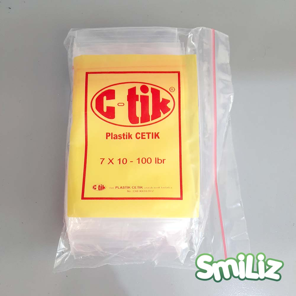 Jual Kantong Plastik Klip Ziplock merk Cetik Ctik 7x10 cm isi 100 ...