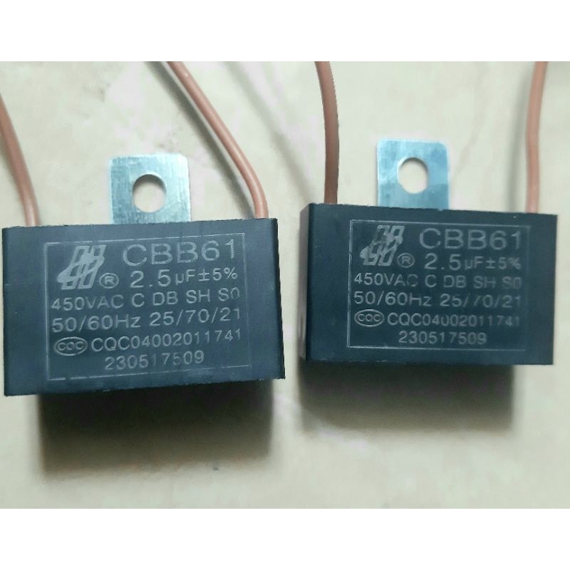 Jual Kapasitor 2.5uf Kapasitor kipas Angin 2,5uf (±5) Shopee Indonesia