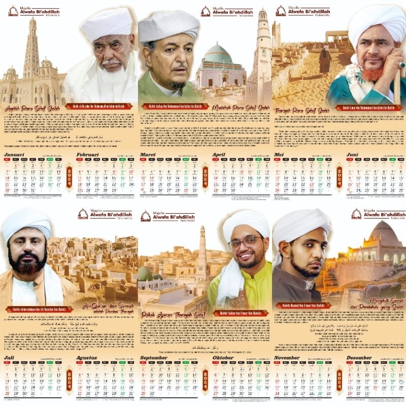 Jual kalender al wafa 2025 / kalender alwafa 2025 / kalender habaib