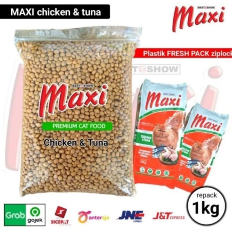 Jual Makanan Kucing Maxi Cat 10 Kg Chicken Tuna Maxi Cat Makanan