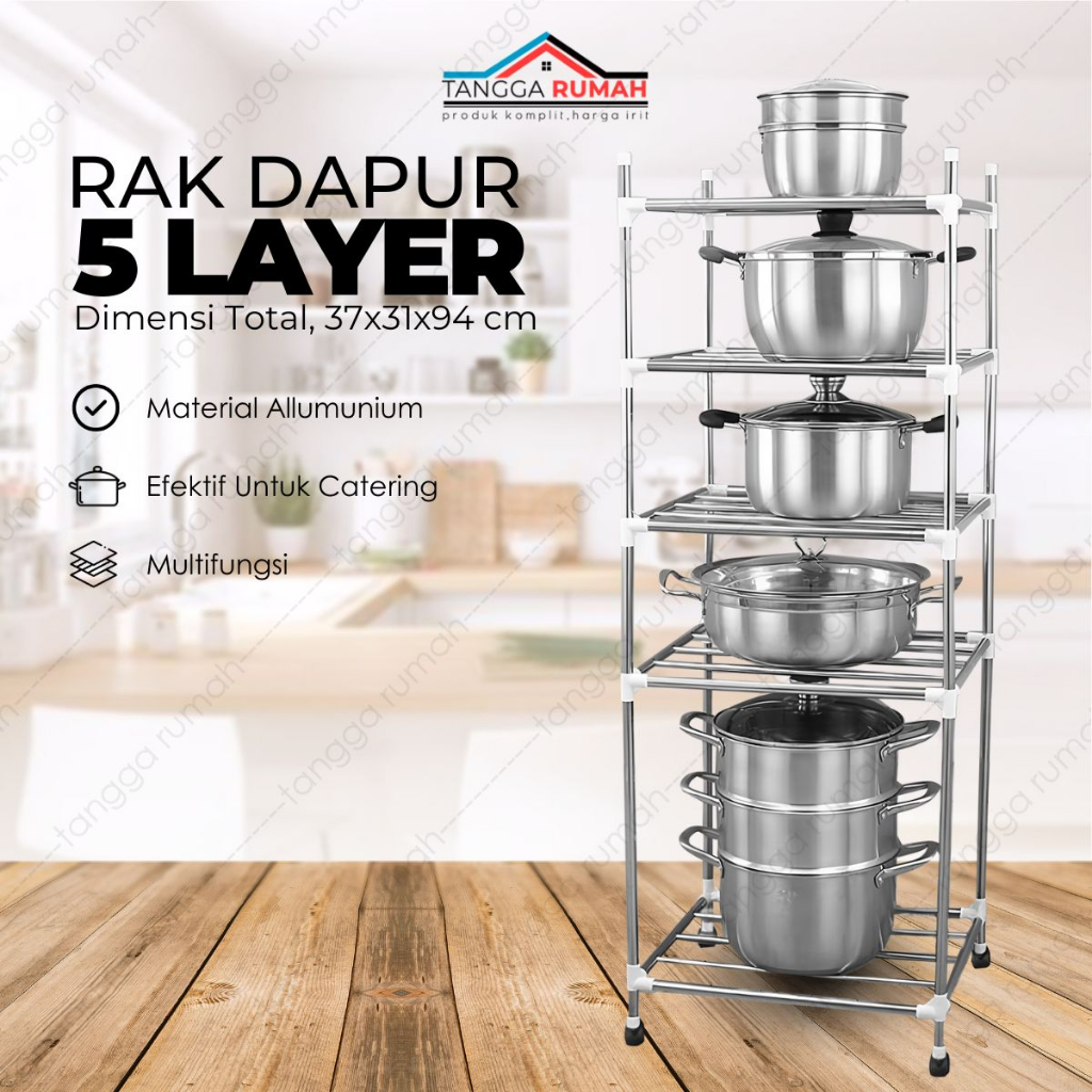 Jual Rak Lemari Tempat Penyimpan Penyimpanan Alat Peralatan Masak ...