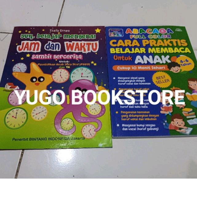 Jual PAKET 2 BUKU YUK BELAJAR MENGENAL JAM DAN WAKTU - ABACAGA FULL ...