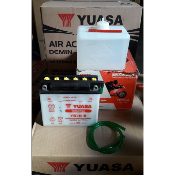 Jual Aki motor yuasa basah YB7B-B bisa untuk Tiger/Tiger Revo, Scorpio