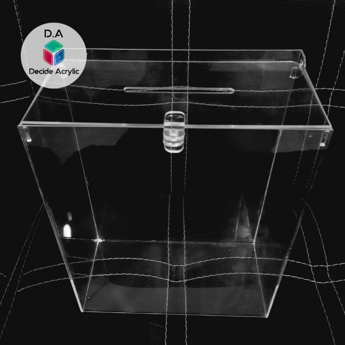 Jual Decide Acrylic Akrilik Kotak Amal Infaq Saran Donation Box Masjid ...
