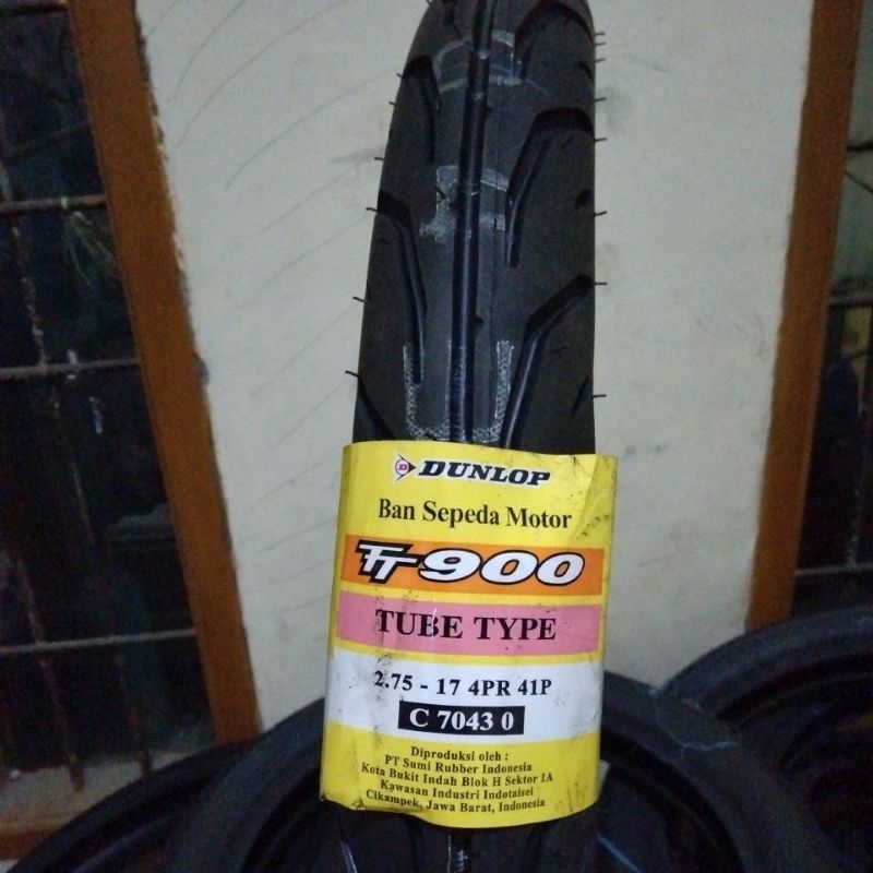 Jual BAN DUNLOP TT900 275-17 TUBE TYPE TT BAN LUAR MOTOR BEBEK BELAKANG ...
