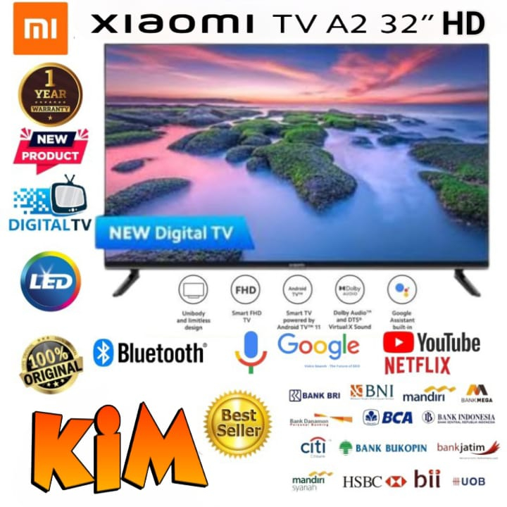 Jual Led Xiaomi 32 inch Mi TV A2 32 Smart Android 11 Digital TV HD ...