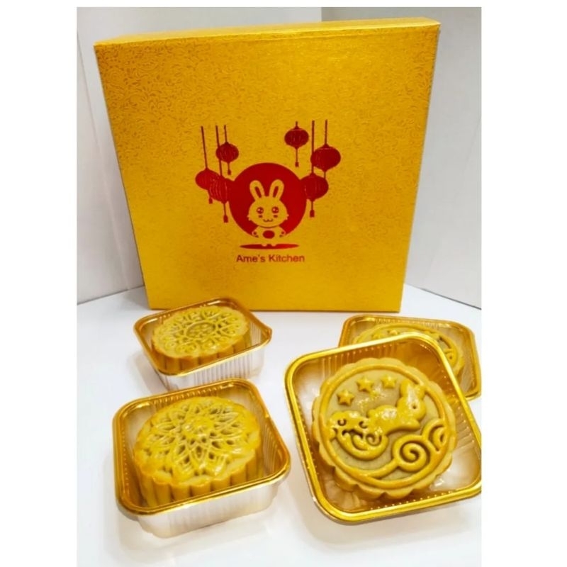 Jual Less Sugar Mooncake Moon Cake Kue Bulan Halal Ame Lim Hard Box