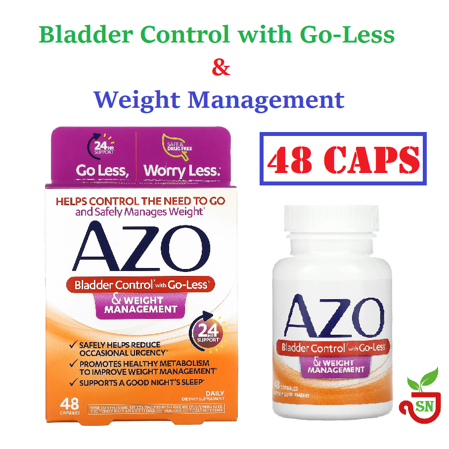 Jual Azo, Bladder Control with GoLess & Weight Management, 48 Capsules