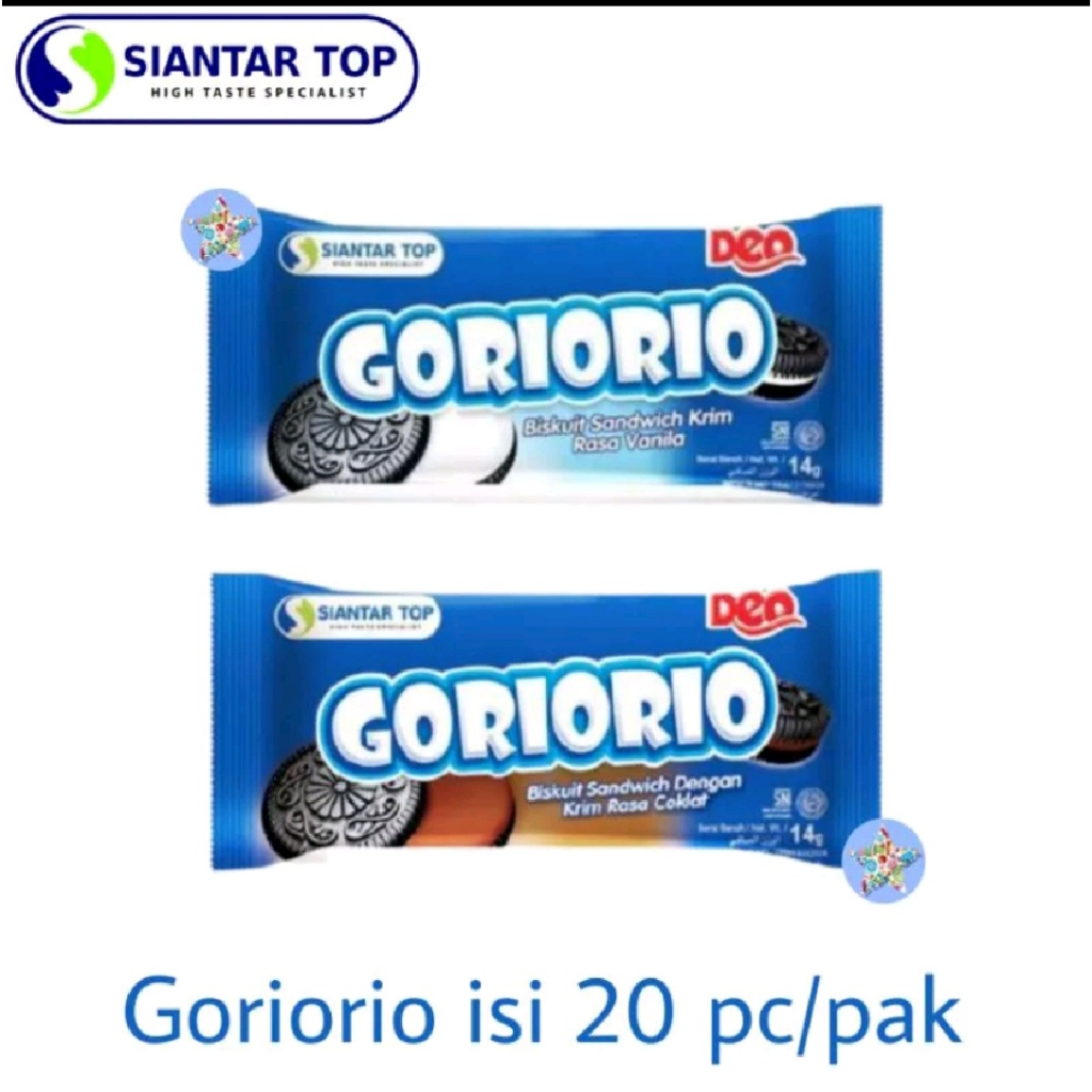 Jual GORIORIO Biskuit Sandwich isi 20 pcs @10gr | Shopee Indonesia