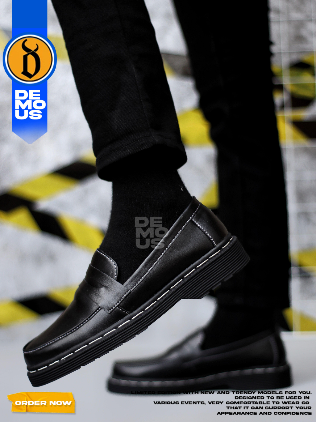 Jual DEMOUS Petruci -Sepatu Docmart Formal Pantofel Low Boots Kerja ...