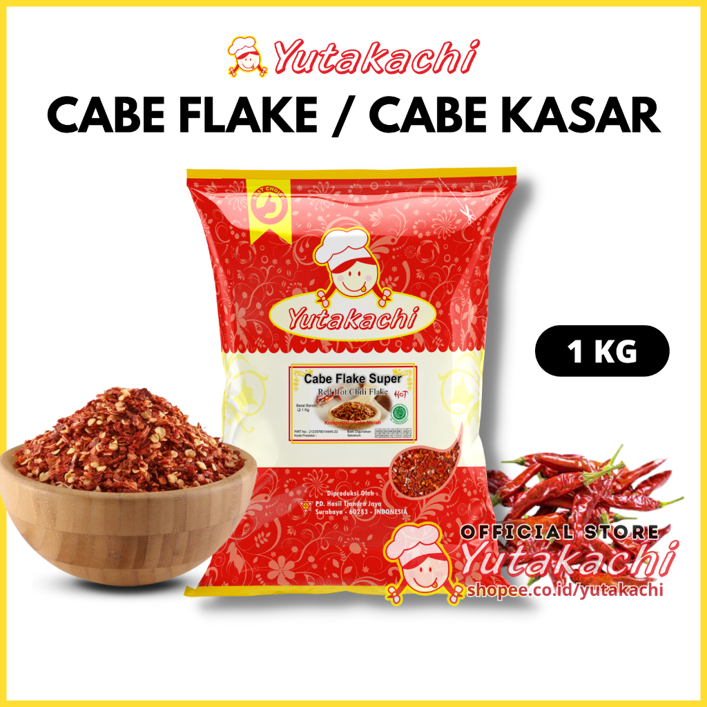 Jual [MURNI] Cabe Bubuk Kasar 1Kg Yutakachi bisa untuk Chili Oil