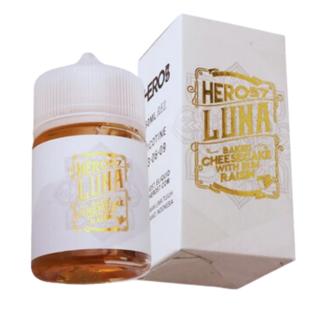 Jual HERO57 Luna V3 Baked Cheesecake With Rum Raisin E-Liquid 60ML 3MG ...