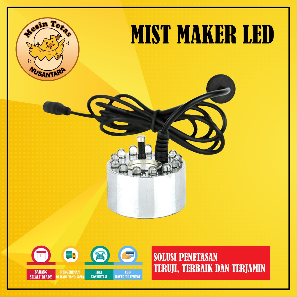 Jual Mesin Kabut LED Mist Maker LED 20mm 24V | Shopee Indonesia