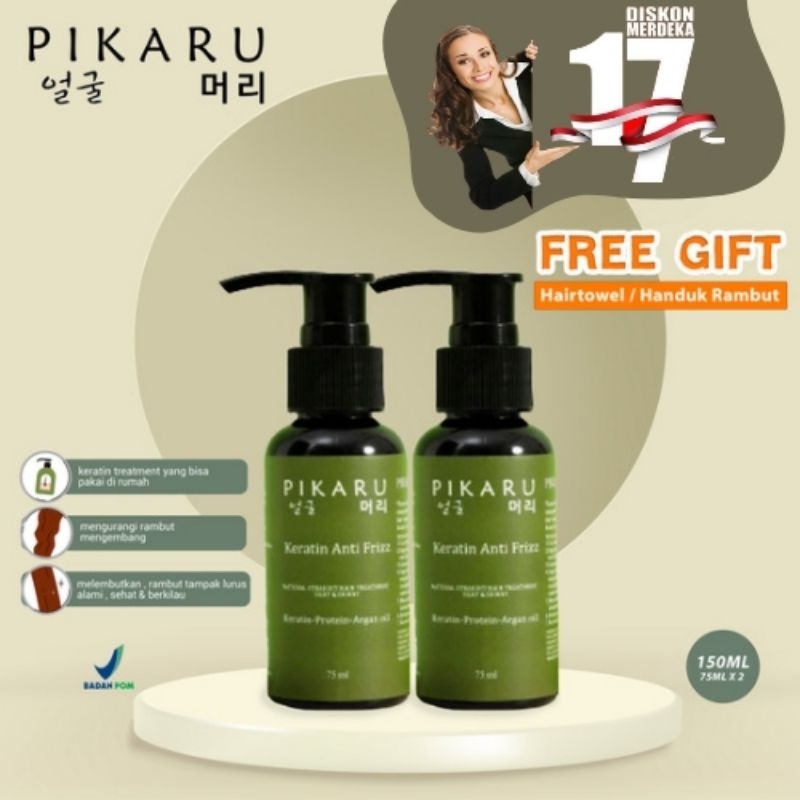 Jual Pikaru Keratin Treatment anti Frizz | Shopee Indonesia