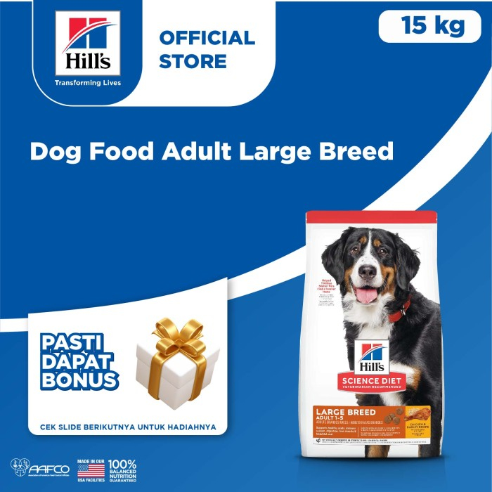 Jual Hill's Dog Food Adult Large Breed Chicken 15 Kg Shopee Indonesia