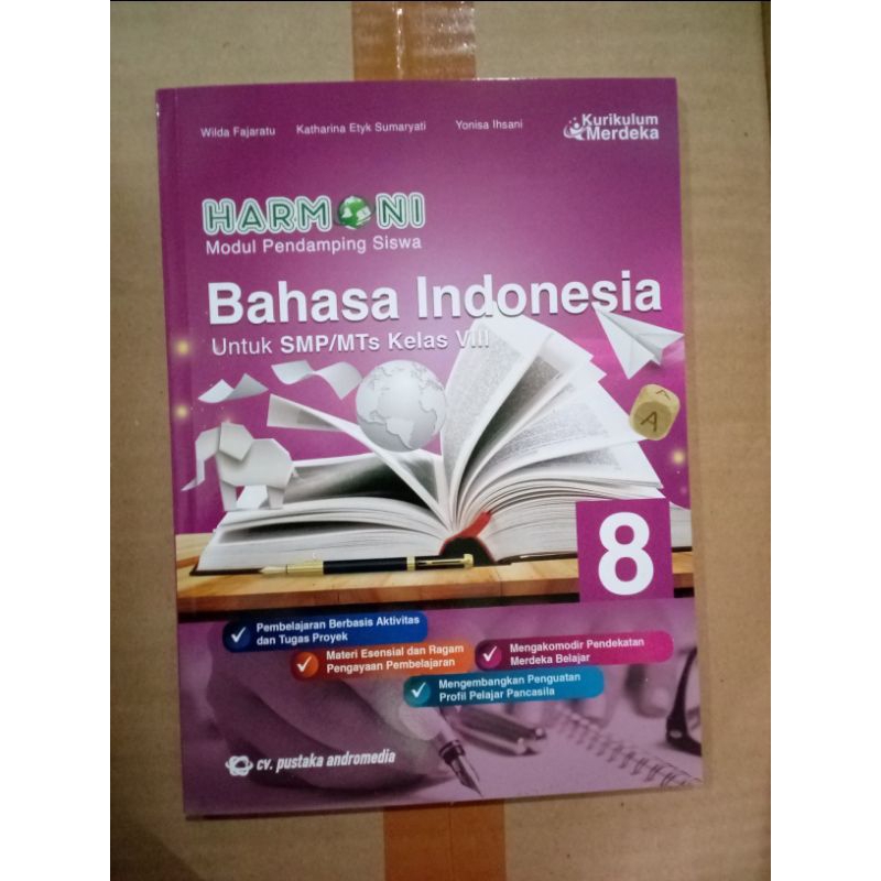 Jual BUKU HARMONI BAHASA INDONESIA SMP KELAS 8 KURIKULUM MERDEKA ...