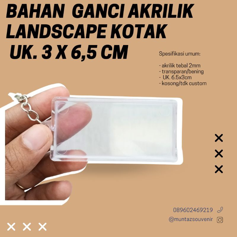 Jual Bahan Gantungan Kunci Kotak/ganci Kotak Insert Paper Persegi ...