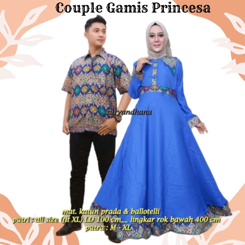 Jual Couple Gamis Lebaran Kekinian 2023 Bajubpasangan Gamis Syari