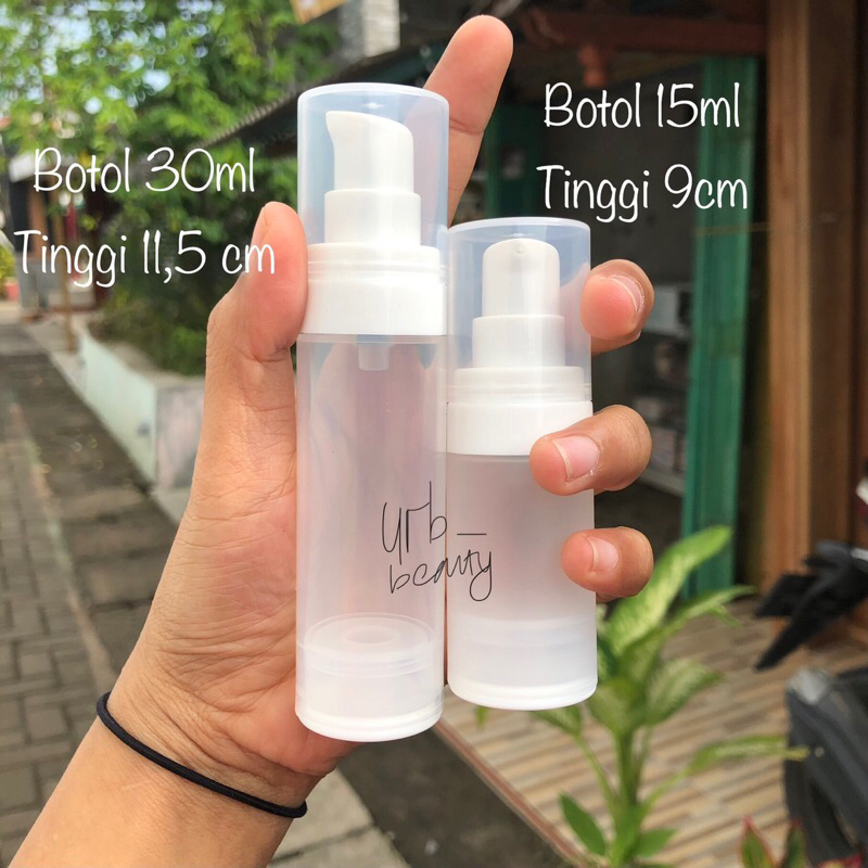 Jual Botol Pump Airless 15ml 30ml Cocok Untuk Travelling Dan Bepergian Shopee Indonesia 5518