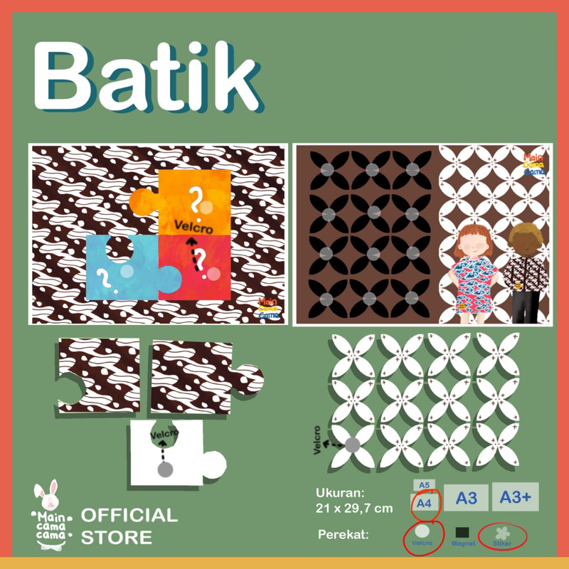 Jual Maincamacama! Worksheet Indonesia Batik | Shopee Indonesia