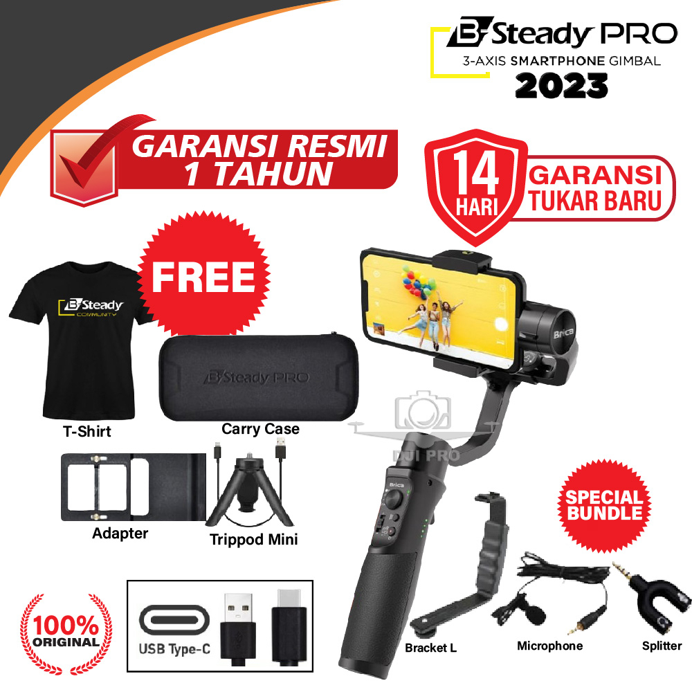 Jual Brica B-Steady PRO - BSteady PRO 2023 - Gimbal 3-Axis Stabilizer ...