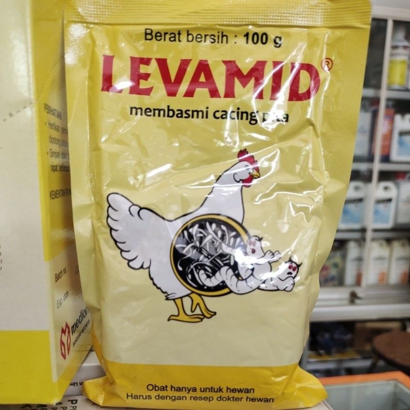 Jual Obat Cacing Levamid 100 gram Ampuh Membasmi Cacing Pita Pada Ayam