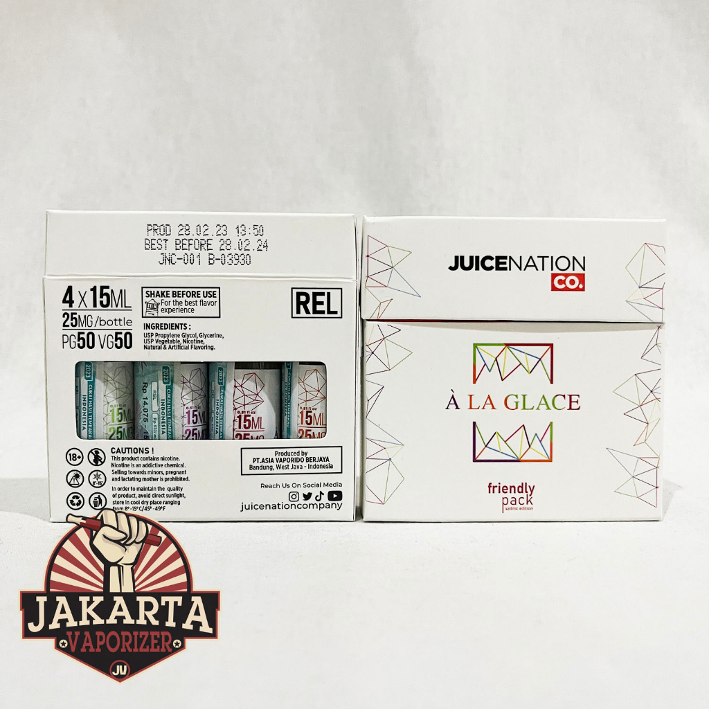 Jual [SALT] ALA GLACE FRIENDLY PACK SALTNIC 15ML X 4PCS 25MG BY