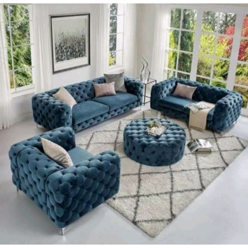 Jual Sofa Seribu Kancing Set Shopee Indonesia