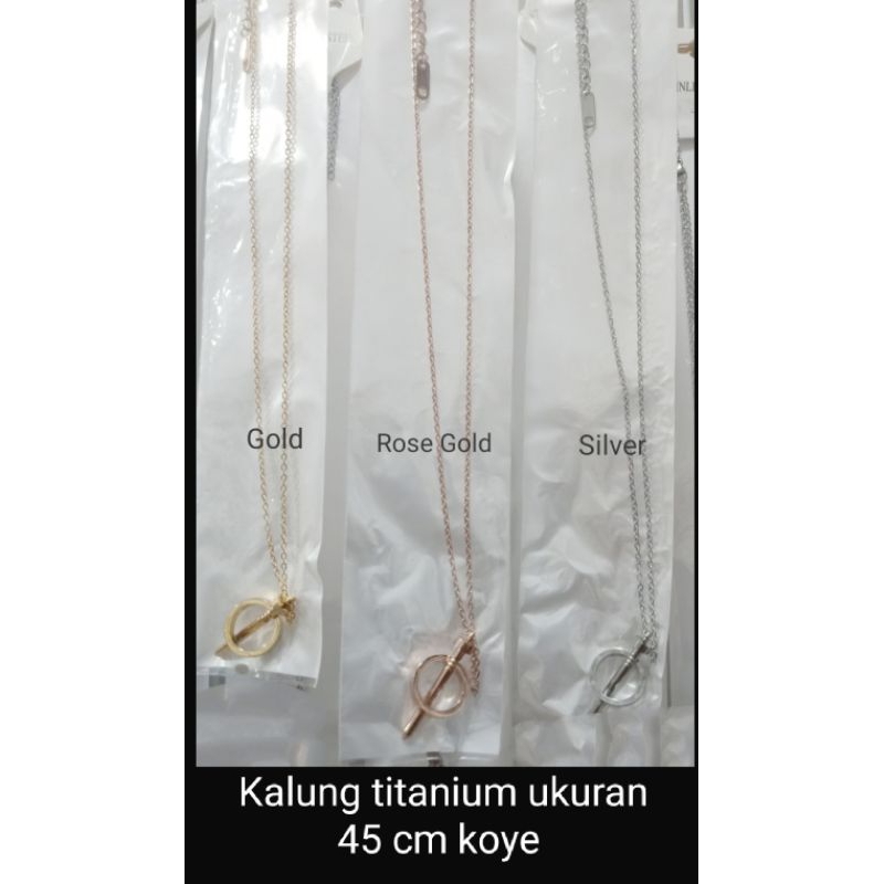Jual RL534. Kalung titanium wanita ukuran 45 cm koye | Shopee Indonesia
