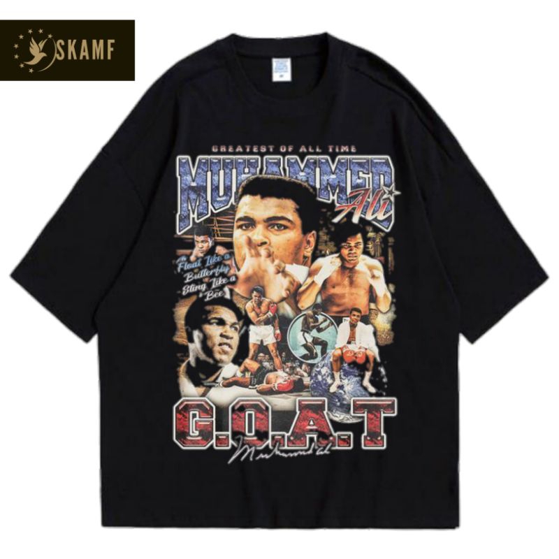 Jual T-SHIRT | MUHAMMAD ALI - G.O.A.T | KAOS VINTAGE | BAJU BOXING ...