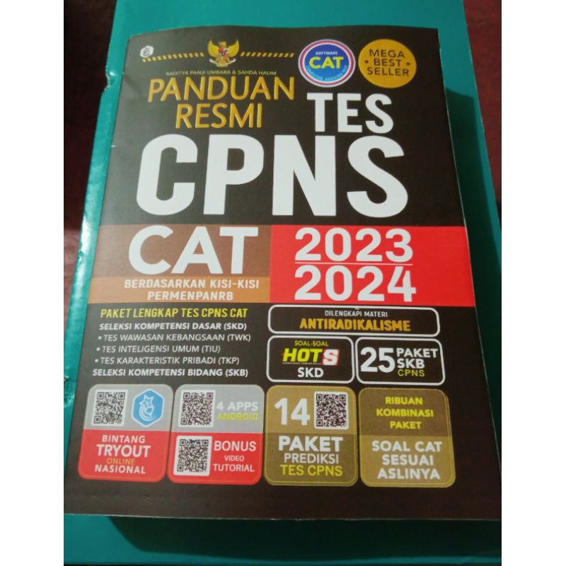 Jual Buku Panduan Resmi Tes Cpns Cat 2023 2024 Shopee Indonesia