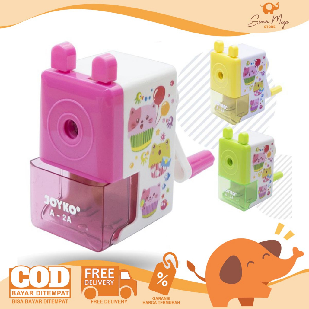 Jual Joyko Rautan Serutan Sharpener A-2A / Rautan Putar Pensil / Rautan ...