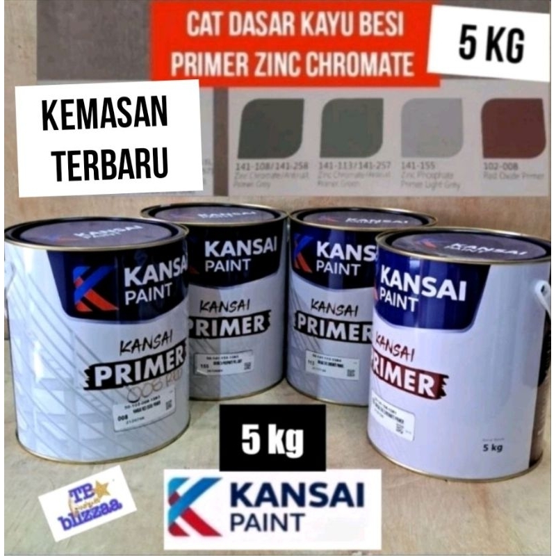 Jual Kansai Primer 5kg Grey108 Green113 Red Oxide 008 Light Grey155