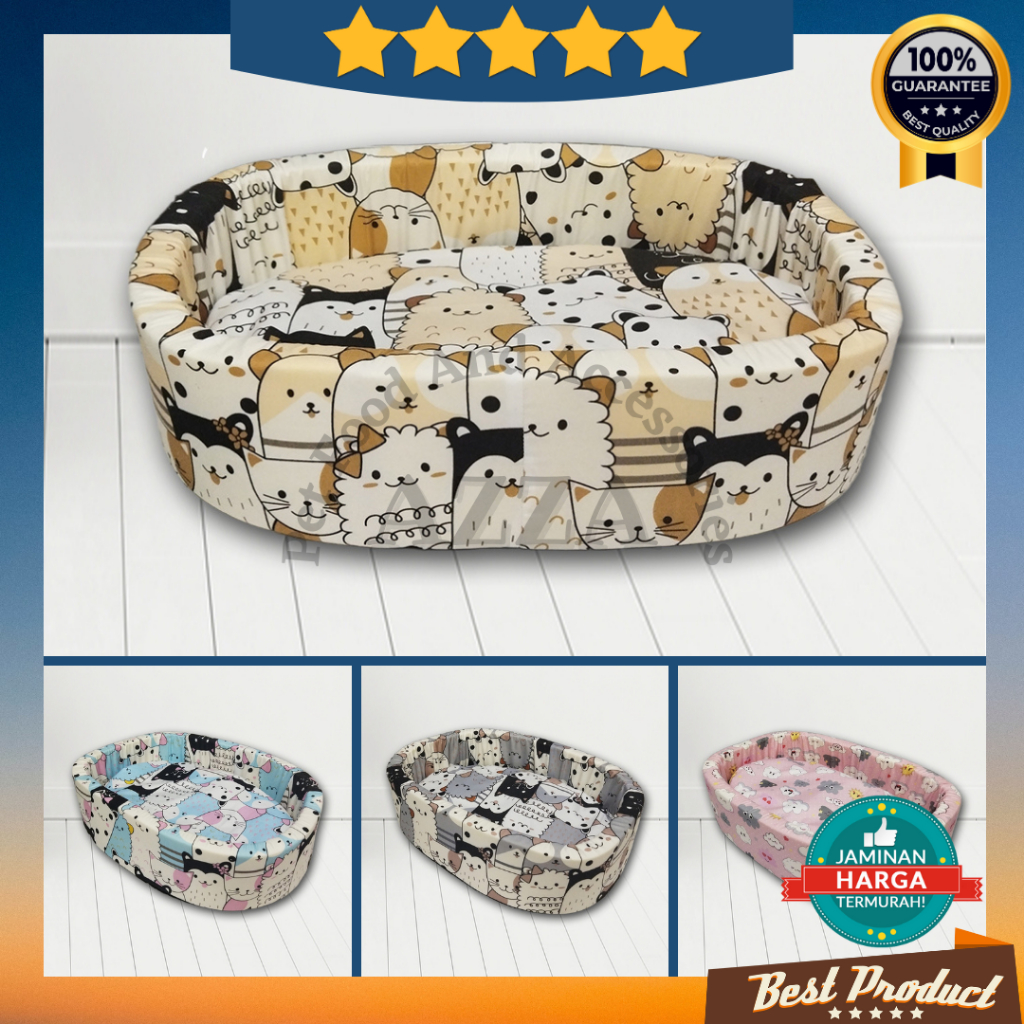 Jual Kasur Kucing Anjing Besar Motif Lucu Murah Kualitas Premium Matras Kasur Kucing Anjing