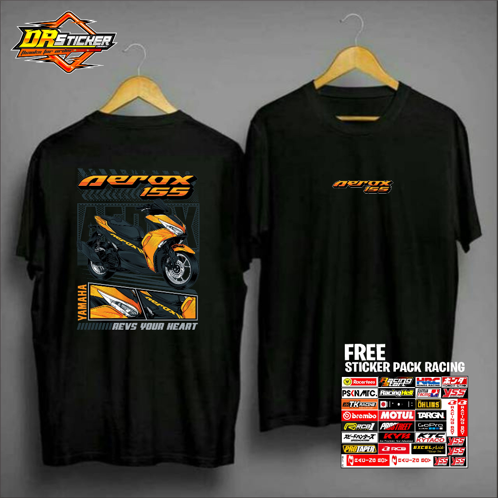 Jual Kaos AEROX GANK / Kaos Sunmori / Kaos Racing Desain Custom Free ...