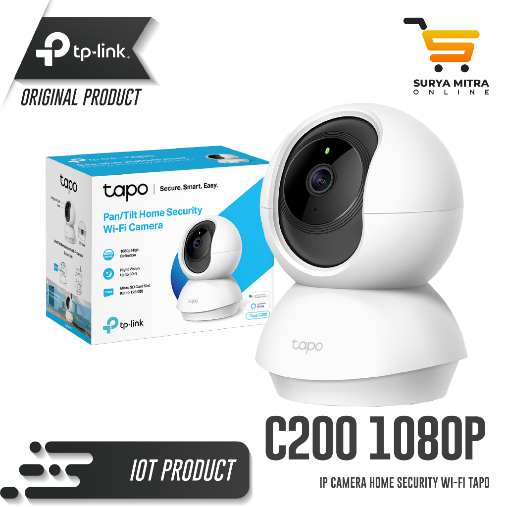 Jual TP-LINK PanTilt Home Security Wi-Fi Camera Tapo C200 C-200 ...
