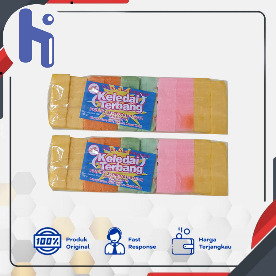 Jual Sabun Batang Pelok Warna Warni / Sabun Madura Keledai Terbang ...
