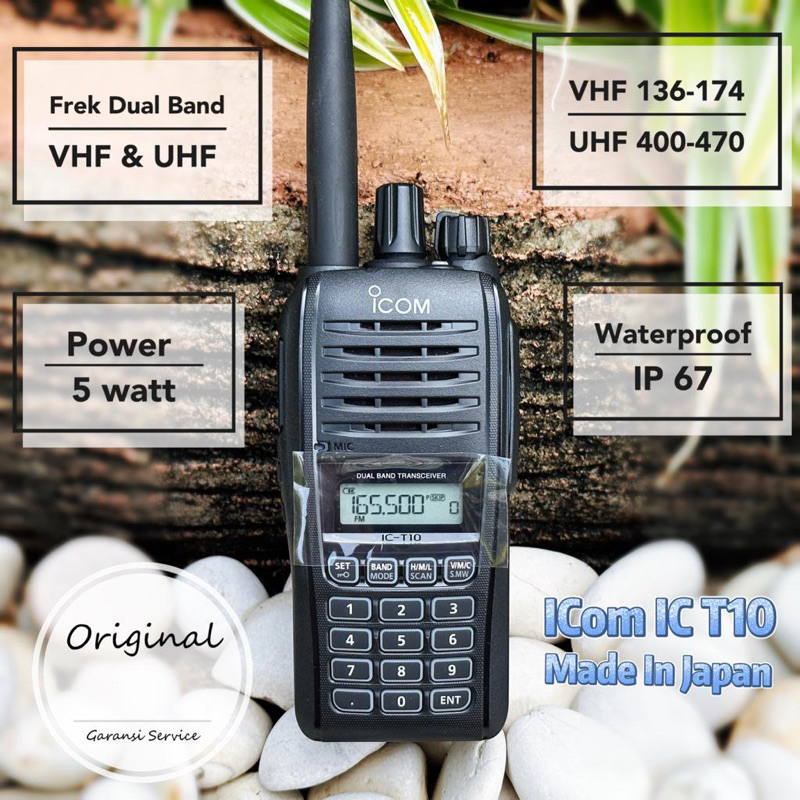 Jual HT ic T10 Dual Band walkie talkie T10 ic T 10 Handy