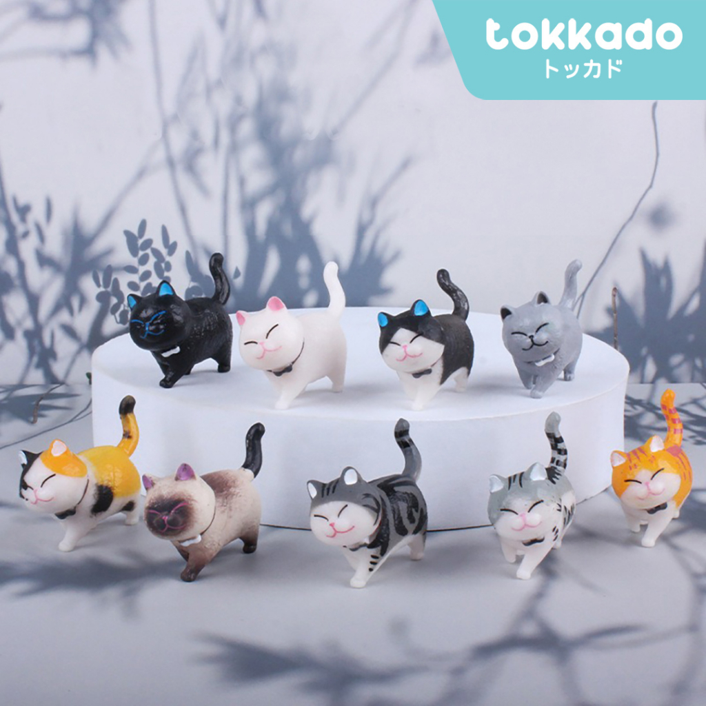 Jual TOKKADO Chobi Figure Pajangan Miniatur Dekorasi Hiasan Kue Kucing ...